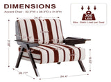 Modern armchair Widened armrests on both sides Solid wood legs Comfortable to sit on, casual reading W1249P479887