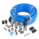 ZUN Compressed Air System Master Kit for M7500 3/4 Inch Pipe x 100 FT 2 Tee Fittings 28387329