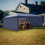 ZUN Lotto 3 x 6m Two Windows Practical Waterproof Folding Tent Blue 16586545