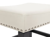 26-inch Backless Ivory Leather Counter Stool 74493.00IVR