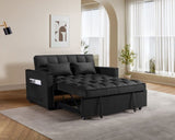 Pull Out Couch Bed-3 in 1 Convertible Sofa Upgraded wear-resistant suede fabric Sleeper Chair W1910P268878