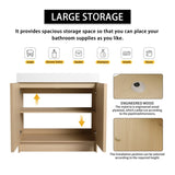 36" Freestanding Bathroom Vanity with White Resin Sink & 2 Soft-Close Cabinet Doors W999P239161