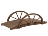 3.3ft Wooden Garden BridgeBridge Arc Footbridge 46042246