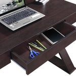 ZUN Techni Mobili Trendy Writing Desk with Drawer, Espresso RTA-8406-ES
