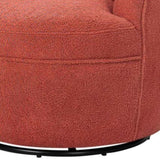 Galleria 360 Swivel Teddy Sherpa Barrel Chair, Coral T2574P241758