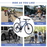 24 Speed Hybrid bike Disc Brake 700C Road Bike For men women's City Bicycle W1019112675