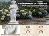 31.5" Greek Goddess Garden Statue, All-Weather MgO Outdoor Sculpture for Patio Lawn Yard Decor 50932670