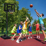 ZUN Teenagers Portable Basketball Hoop Height Adjustable basketball hoop stand 7.5ft - 10ft with 44 Inch 72630941