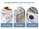 39.37 * 21.65 inch gray marble patterned MDF rectangular coffee table, stable, waterproof and easy W1151P476956