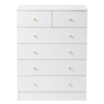 ZUN Modern Simple 6-Drawer Dresser White 92555143