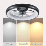 ZUN Ceiling Fan with Lights Dimmable LED W1340103791