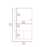 ZUN St. Angelo Medicine Cabinet, Two Internal Shelves, Single Door, One Shelf B200P188849