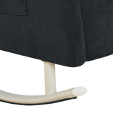 Chenille Upholstered Rocking Chair with Metal Legs and Side Storage Pocket Modern Comfort & 83578306