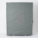 5-Layer 12-Compartment Non-woven Fabric Wardrobe Portable Closet Gray 24212227