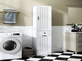 Laundry Cabinet ,with 1 Storage cabinet and 1 Drawer - White 81989550