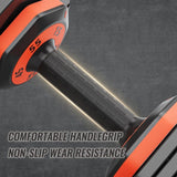 55LB 5 in 1 Single Adjustable Dumbbell Free Dumbbell Weight Adjust with Anti-Slip Metal Handle, 05224593