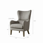 ZUN Arianna Swoop Wing Chair B03548246