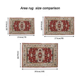 Area Rug 6x9 Vintage Bohemia Large Persian Non-slip Washable Rug For Room Kitchen Bedroom W2907P265126