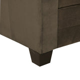 Unique Style Coffee Color 1pc Reversible Sofa Chaise Microfiber Fabric Upholstered Track Arms Tufted B01154011