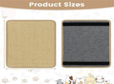 16 x 12 Inch Natural 6-Piece Cat Scratching Mats, Sisal Material Anti-Slip Latex Backing Furniture 15958003
