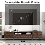 ZUN Mid Century TV Stand 2 Drawers, Media Console Table for TVs up to 85'', Entertainment Center N710P193724Q