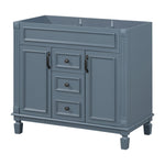 ZUN 36'' Bathroom Vanity without Top Sink, Royal Blue Cabinet only, Modern Bathroom Storage Cabinet with 98929007