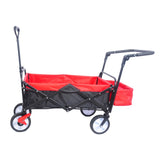 ZUN folding wagon Collapsible Outdoor Utility Wagon, Heavy Duty Folding Garden Portable Hand Cart, Drink W22778822