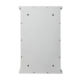 Wall Mounted Cabinet, Hanging Medicine Cabinet with 3 Tiers, Single Louvered Door, Floating Cupboard W2181P151565