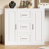 59" Makeup Vanity Desk with Mirror, Vanity Mirror with Lights, Dressing Table with 3 Drawers and 2 74007220