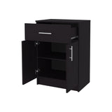 Cope kitchen Pantry in melamine with 2 doors and 1 drawer, Wengue B128P287517