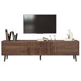 Mid Century TV Stand 2 Drawers, Media Console Table for TVs up to 80'', Entertainment Center N710P222772P