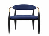 Modern Contemporary 2pcs Side Chairs Blue Fabric Upholstered Ultra Stylish Chairs Set B011139602