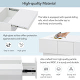 ON-TREND Coffee with 2 large Hidden Storage Compartment, Extendable Cocktail WF303591AAK