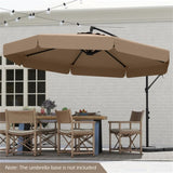 10 Feet Patio Cantilever Umbrella - Taupe 16606526
