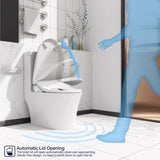 Smart Bidet Toilet Seat with Side Knob Adjustable Heated Seat with Water Temperature and Pressure 06062802
