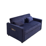 Futon Sofa Bed,3-in-1 Multi-Functional Corduroy Sleeper Couch Pull-Out Bed,Adjustable Backrest and W3138P281699