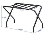680*400*560MM Portable Metal Luggage Rack Black 04774639