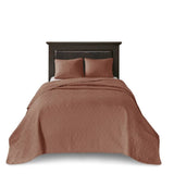 3 Piece Reversible Quilt Set Clay Red King/Cal King B035P266676