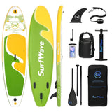 ZUN Inflatable Stand Up Paddle Board 11'x34"x6" With Accessories W1440P192245