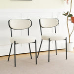 ZUN modern kitchen dining chair Bentwood covered with ash veneer Chair back, metal with black powder 02853088