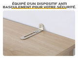4 Cabinet Doors 2 Drawers 1 Storage Compartment Sideboard MDF Melamine-Coated Storage Cabinet 32061270