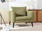 Modern Fabric Accent Chair, Upholstered Armchair for Living Room ,Mid Century Fabric Lounge Chair w/ W1028P188577
