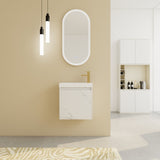 ZUN 20'' Floating Wall-Mounted Bathroom Vanity with Resin Sink & Soft-Close Cabinet Door 37020004