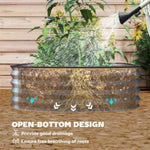 ZUN Garden Bed、 Galvanized Planter 88300818