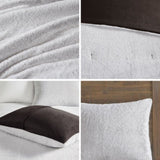Full/Queen Faux Fur to Mink Down Alternative Comforter Set B03597271