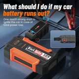 Portable Jump Starter,12,000mAh 12V Power Bank with 3000A Peak Current,Safety Boost for Motorcycles, 09500785