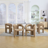 COOLMORE Contemporary Designed Velvet Fabric Upholstered Accent/Dining Chair /Barrel Side Chairs W395P224766