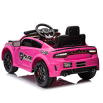 ZUN Licensed Dodge Charger,12v Kids ride on police car W/Parents Remote Control,anti-collision W1396P172630