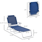 ZUN Folding Lounge Chairs / beach chair （Prohibited by WalMart） 21382696