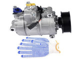 A/C Compressor w/ Clutch for Audi Q7 2007-2010 Touareg 2007-2017 V6 3.6L 7SEU17C 7L6820803D 12428774